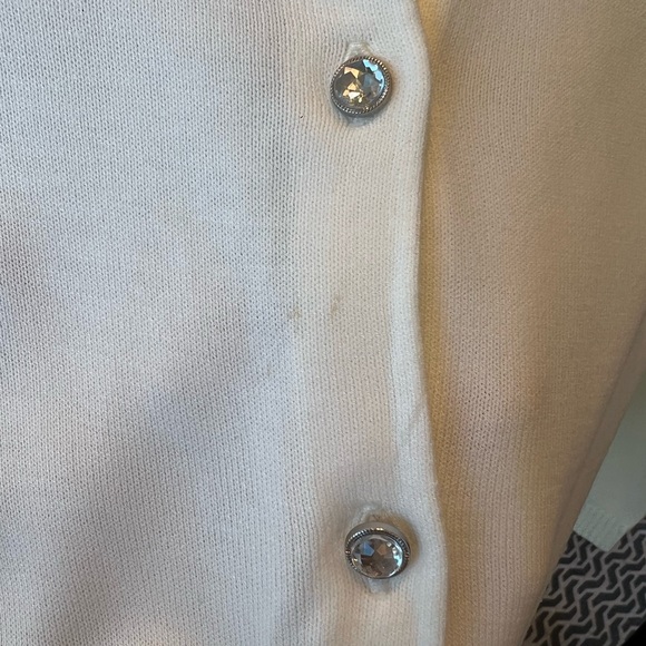 CYNYHIA ROWLEY TWIN-SET - size 2, ivory and midnight blue - Very Good Condition - Picture 9 of 10